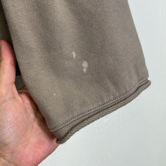 Madewell - Light Grey Crewneck Rolled Hem Crop Long Sleeve Sweatshirt Size XS - Picture 10 of 10